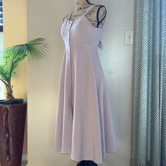 Gingham Midi Dress - Picture 5 of 10